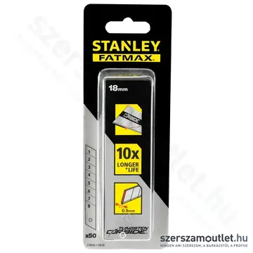 STANLEY FatMax karbid bevonatú tördelhető penge 18mm 50db