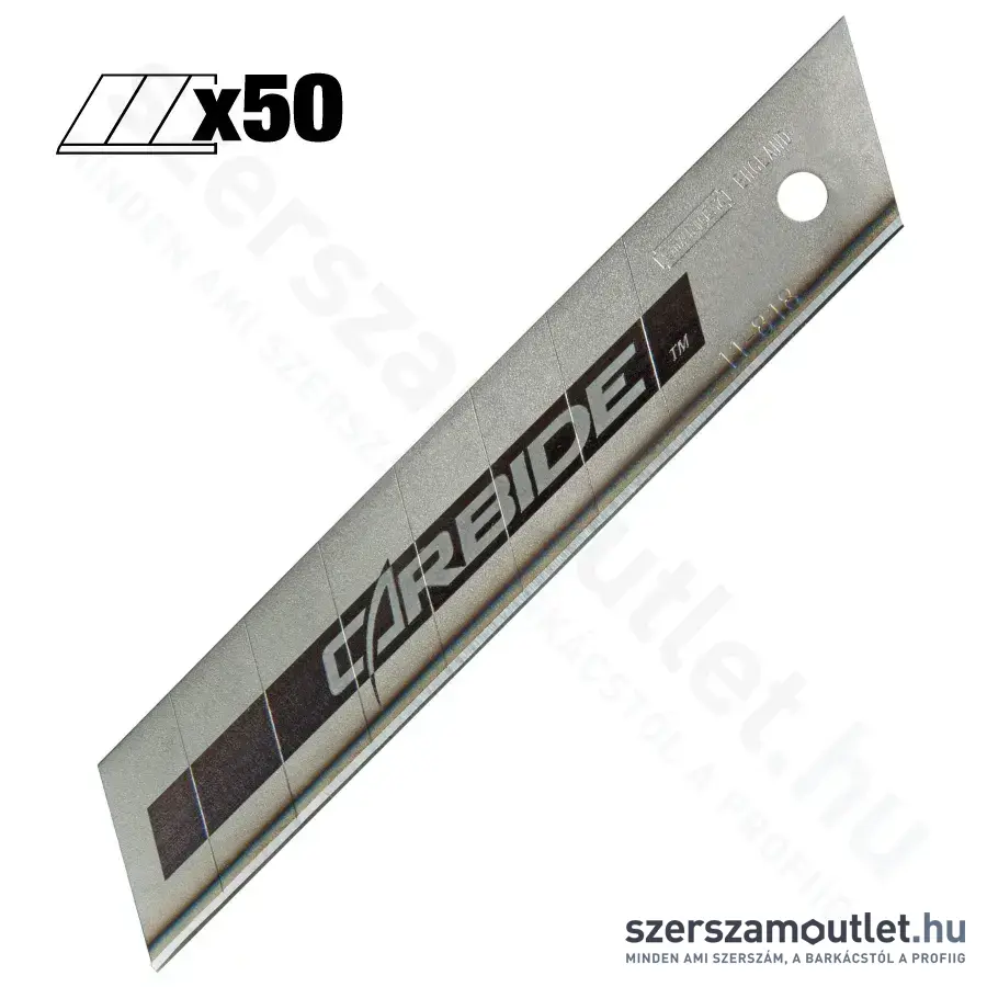 STANLEY FatMax karbid bevonatú tördelhető penge 18mm 50db