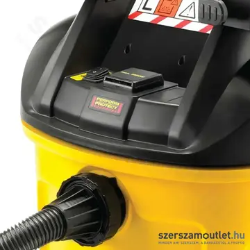 DEWALT DWV901LT Ipari száraz-nedves porszívó TSTAK rögzítőfelülettel, L porosztály, 30l, 1400W/230V