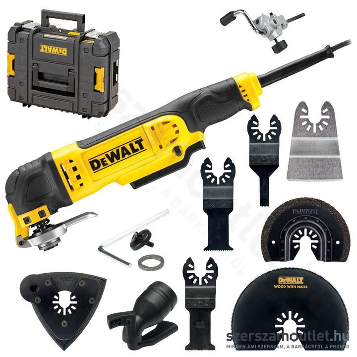 DEWALT DWE315KT Multigép szett TSTAK kofferben (300W)