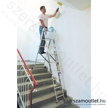 KRAUSE CORDA Sokcélú létra lépcsőfunkcióval 3x6 fokos (033369)