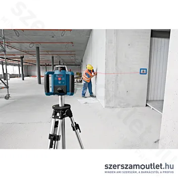 BOSCH GRL 300 HV Forgólézer + vevő +távirányító +állvány +léc +koffer (PIROS) (061599403Y)