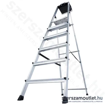 KRAUSE MONTO SECURY Lépcsőfokos állólétra 6 fokos (126542)