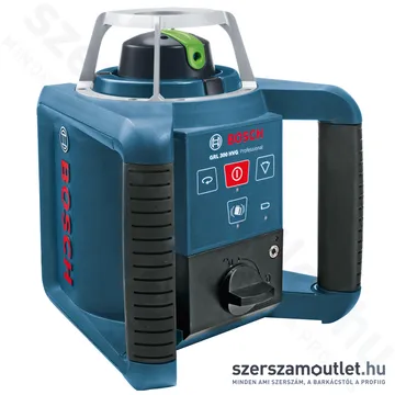 BOSCH GRL 300 HVG Forgólézer + vevő +távirányító +állvány +léc +koffer (ZÖLD) (061599404B)
