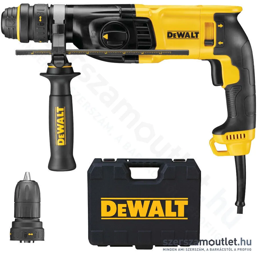 DEWALT D25134K-QS Fúró-vésőkalapács cseretokmánnyal kofferben (800W/2,8J)