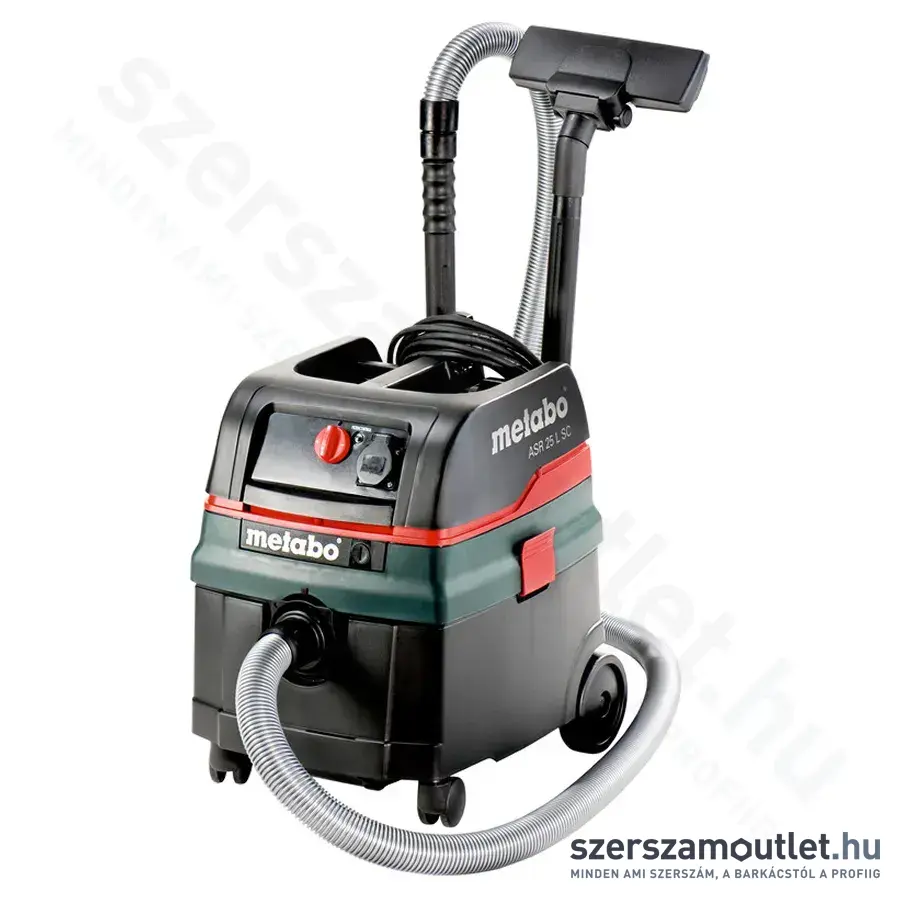 METABO ASR 25 L SC Ipari Száraz-nedves porszívó, mágneses rázóegységgel (1400W/25l)