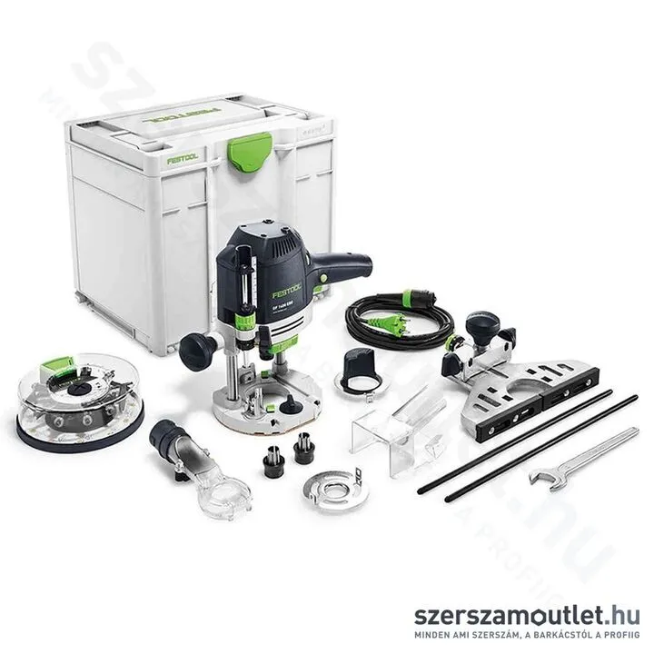 FESTOOL OF 1400 EBQ-Plus felsőmaró + Box-OF-S 8/10x HW (1400W/6-12,7mm)