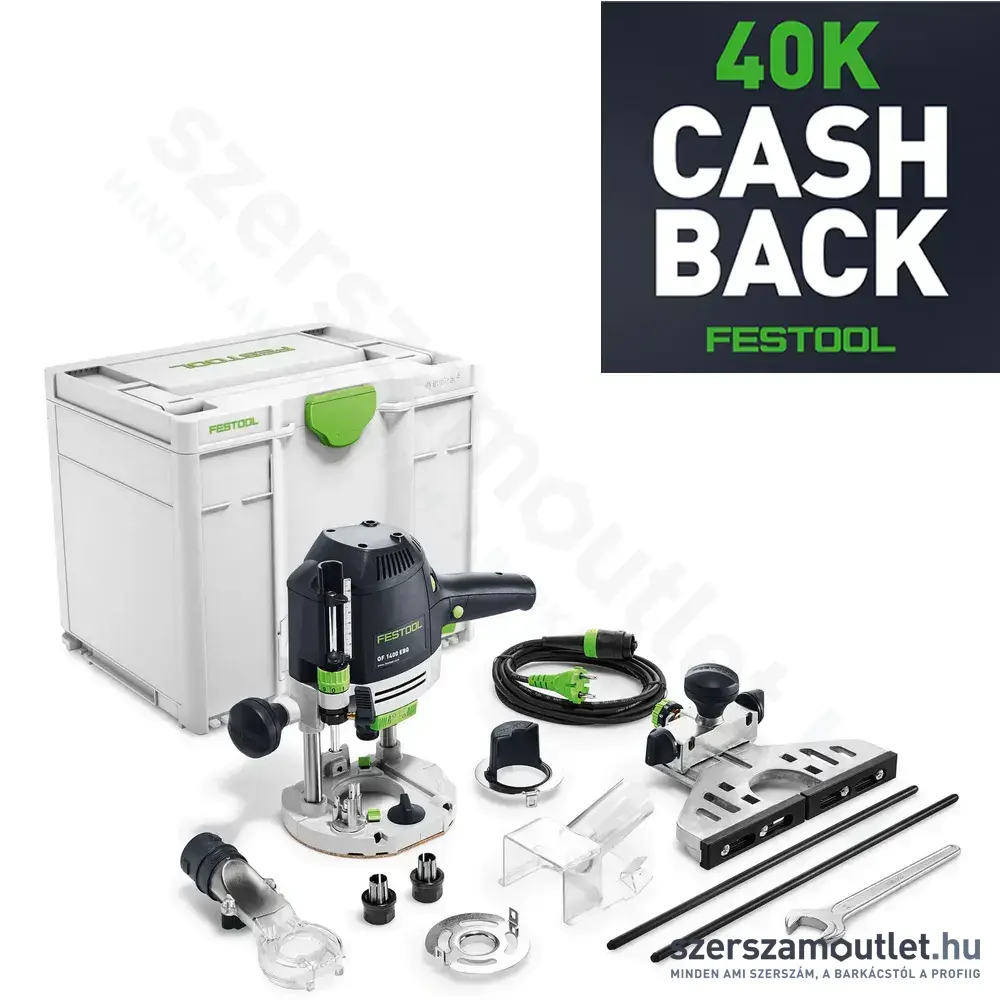 FESTOOL OF 1400 EBQ-Plus felsőmaró (1400W/6-12,7mm) CASHBACK