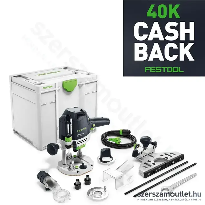 FESTOOL OF 1400 EBQ-Plus felsőmaró (1400W/6-12,7mm) CASHBACK