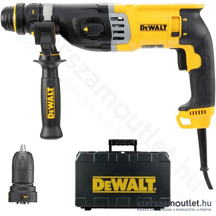 DEWALT D25144K Fúró-vésőkalapács cseretokmánnyal kofferben (900W/3J)