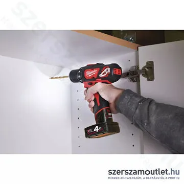 MILWAUKEE M12 BDD-402C Akkus fúró-csavarbehajtó kofferben (38Nm/2x4,0Ah/12V) (4933441925)