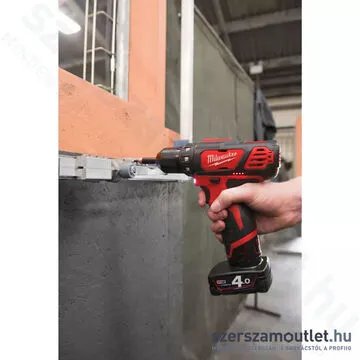 MILWAUKEE M12 BDD-402C Akkus fúró-csavarbehajtó kofferben (38Nm/2x4,0Ah/12V) (4933441925)