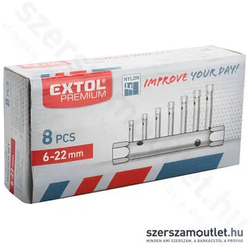 EXTOL Csőkulcs készlet 8 részes (6-22mm)