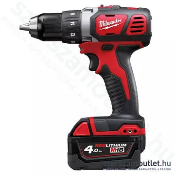 MILWAUKEE M18 BDD-402C Akkus fúró-csavarbehajtó kofferben (60Nm/2x4,0Ah/18V) (4933443565)