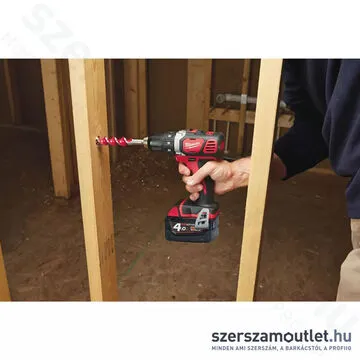 MILWAUKEE M18 BDD-402C Akkus fúró-csavarbehajtó kofferben (60Nm/2x4,0Ah/18V) (4933443565)
