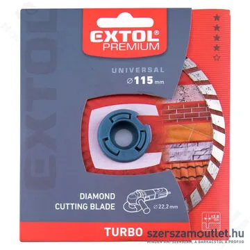 EXTOL Gyémánttárcsa turbo (gránit/kerámia) 115mm