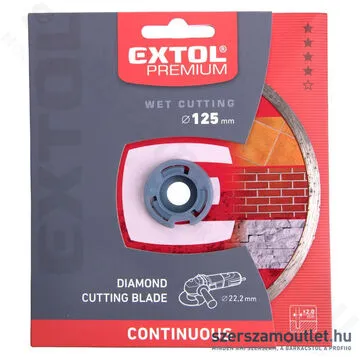 EXTOL Gyémánttárcsa folytonos élű 125mm
