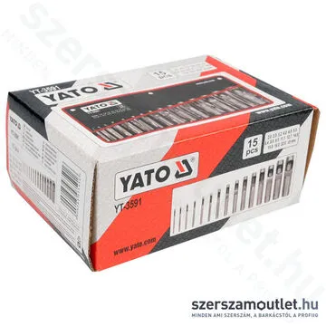 YATO Bőrlyukasztó készlet 15 részes (2-22mm) (YT-3591)