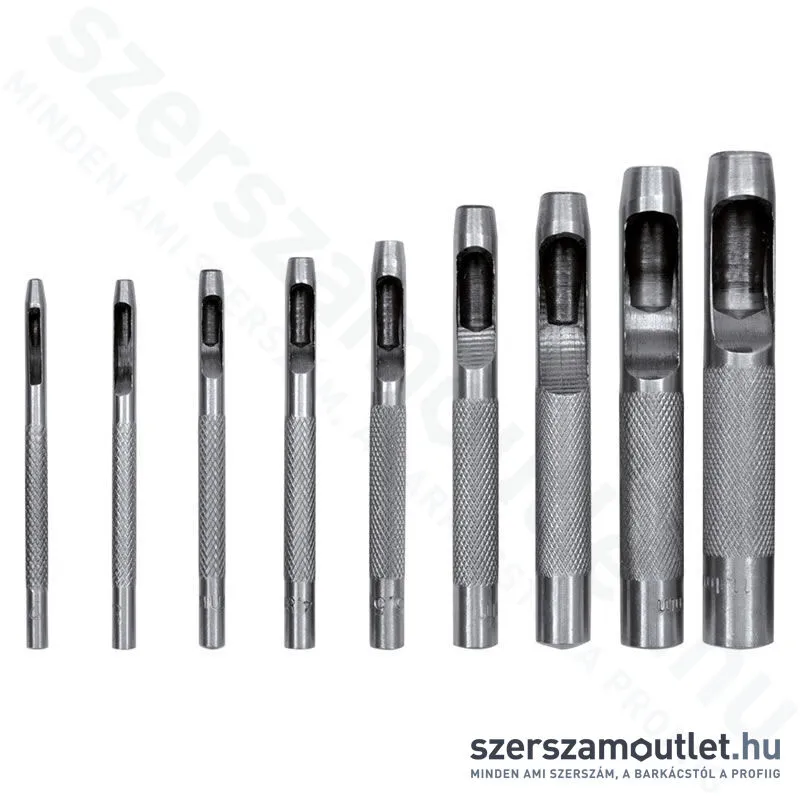 YATO Bőrlyukasztó készlet 9 részes (2,5-10mm) (YT-3590)