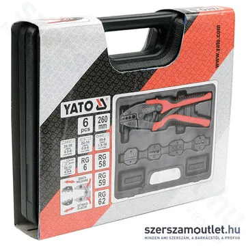 YATO Krimpelő fogó készlet 6 részes 1,5-10mm2 (YT-2245)