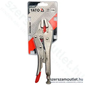 YATO Önzáró patent fogó egyenes 180mm (YT-2452)