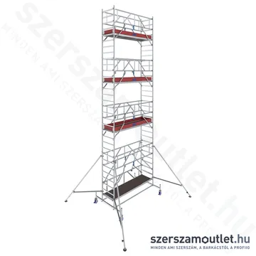 KRAUSE STABILO 10 Alumínium gurulóállvány 2,5m/9,4m (772077)