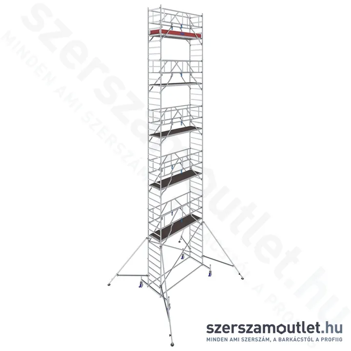 KRAUSE STABILO 10 Alumínium gurulóállvány 2,5m/12,4m (772107)