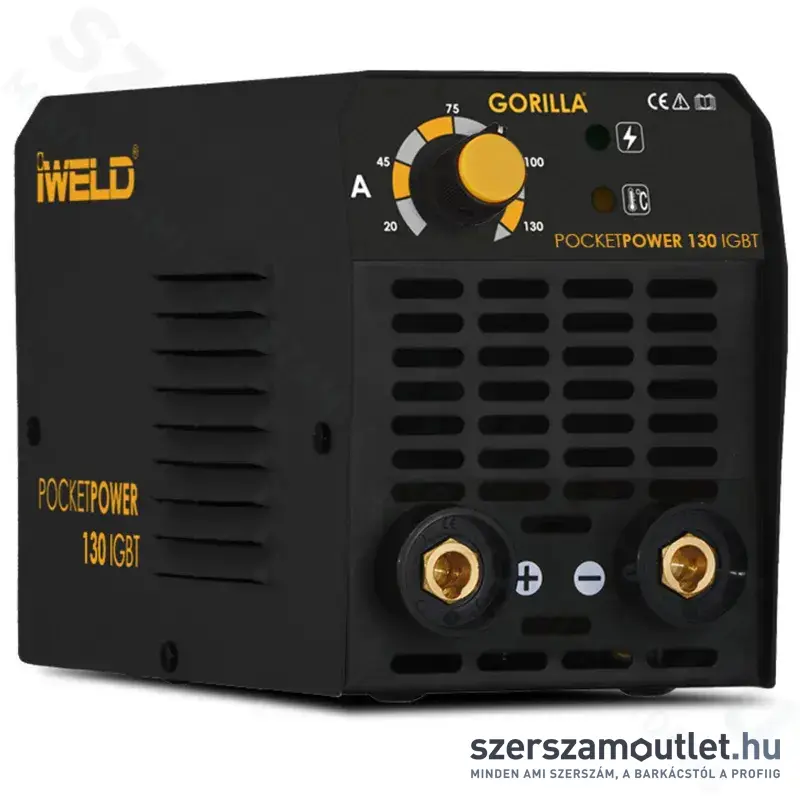 IWELD GORILLA POCKETPOWER 130 Hegesztő inverter (20-120A) (80POCPWR130)