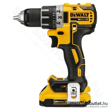 DEWALT DCD791D2-QW Akkus fúró-csavarbehajtó, szénkefementes, TSTAK kofferben (70Nm/18V/2x2,0Ah)