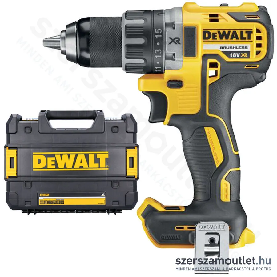 DEWALT DCD791NT-XJ Szénkefementes akkus fúró-csavarbehajtó TSTAK (18V) (Akku és töltő nélkül!)