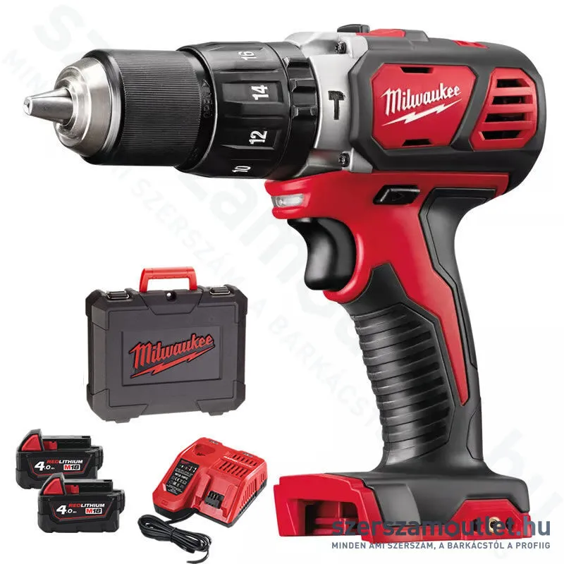 MILWAUKEE M18 BPD-402C Akkus ütvefúró-csavarozó kofferben (2x4,0Ah/18V) (4933443520)