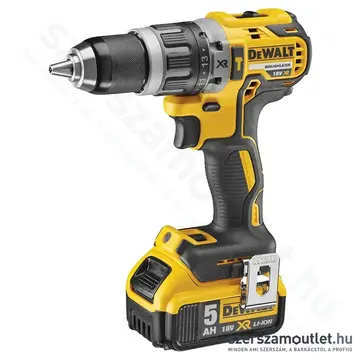 DEWALT DCK266P2-QW Szénkefementes akkus gépszett, DCD796 + DCF887, DS150 kofferben (2x5,0Ah/18V)