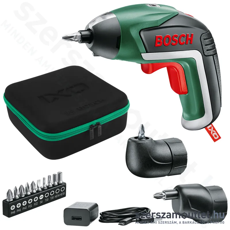BOSCH IXO V Full Akkus csavarozó + tartozékok (1,5Ah/3,6V) (06039A8022)