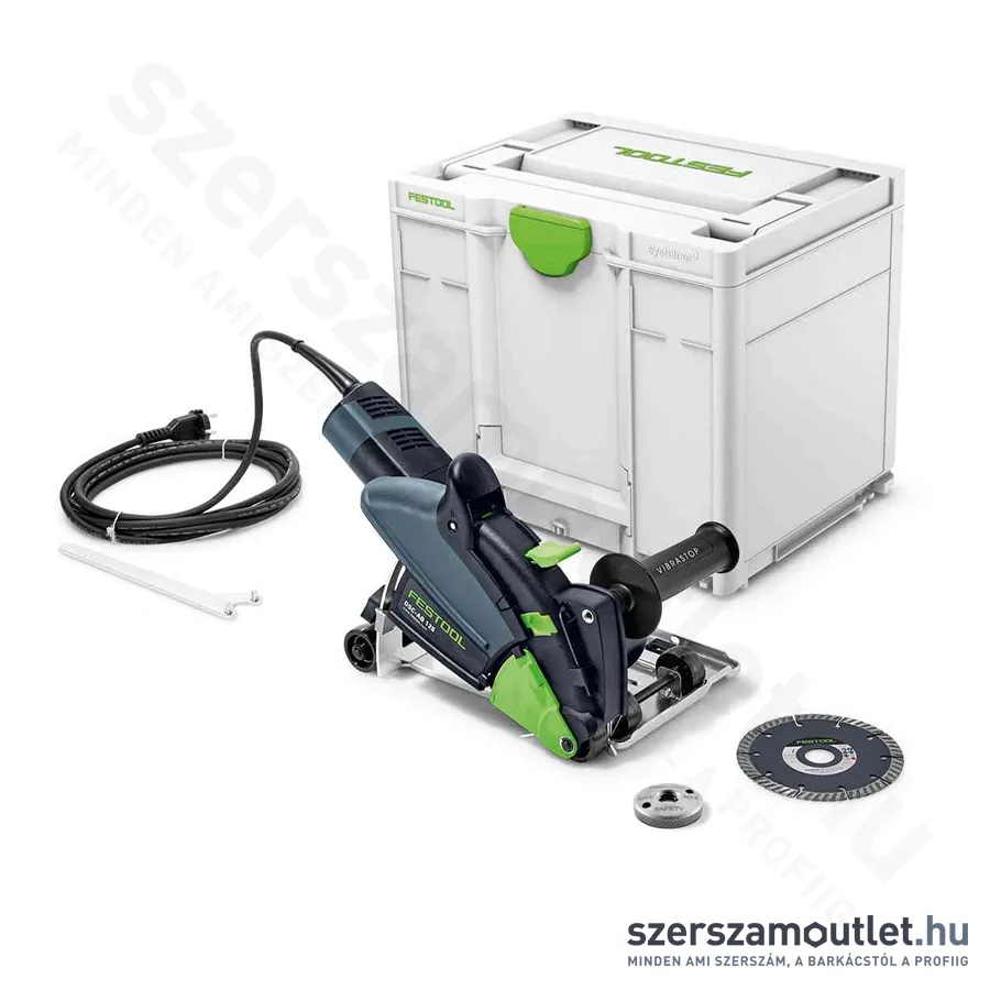 FESTOOL DSC-AG 125 Plus gyémántvágó, horonymaró, 1 tárcsás (1400W/125mm)