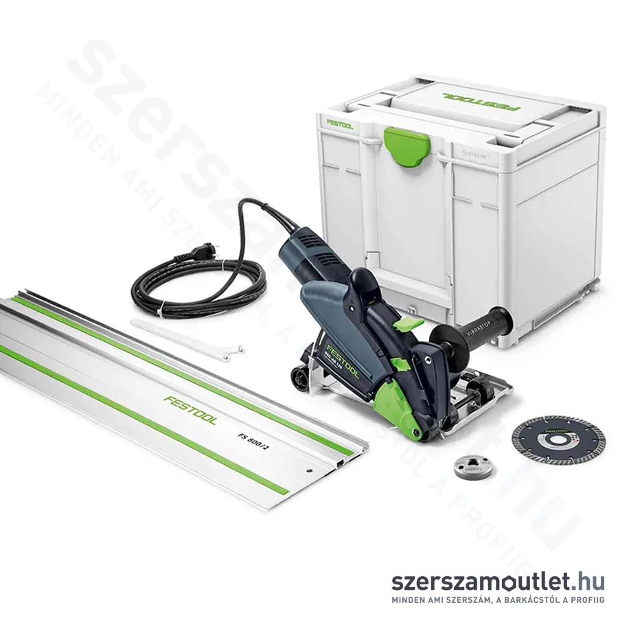 FESTOOL DSC-AG 125 Plus-FS gyémántvágó, horonymaró, 1 tárcsás (1400W/125mm)