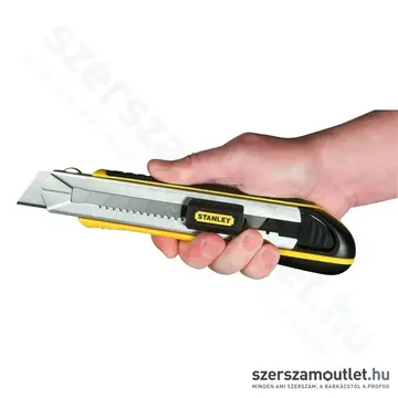 STANLEY FatMax fémházas tördelhető pengés kés fémmegvezetéses 25mm + 4db penge (0-10-486)