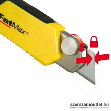 STANLEY FatMax fémházas tördelhető pengés kés fémmegvezetéses 25mm + 4db penge (0-10-486)