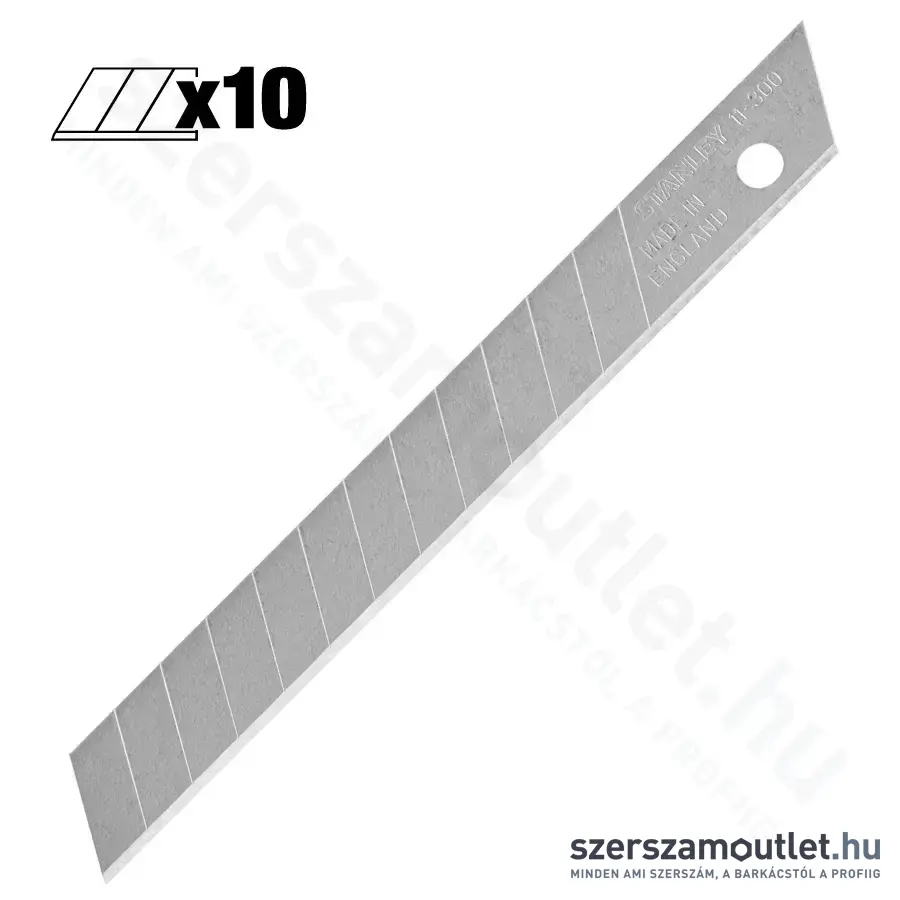 STANLEY Tördelhető penge 9mm 10 db (0-11-300)
