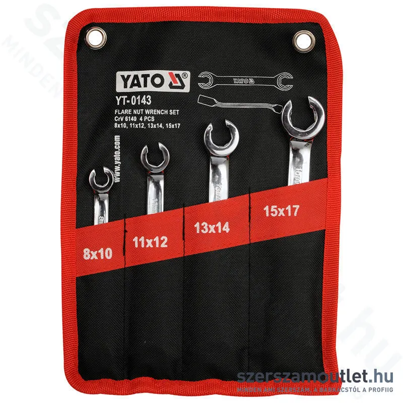 YATO Fékcsőkulcs készlet 4 részes 8-17mm (YT-0143)