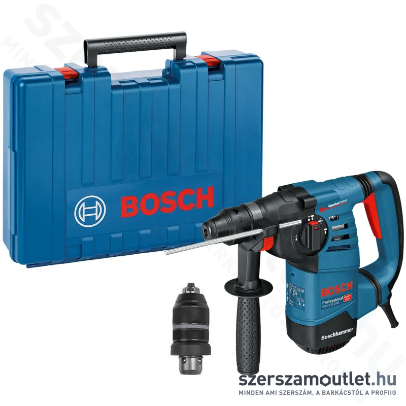 BOSCH GBH 3-28 DFR Fúró-vésőkalapács SDS-Plus, kofferben cseretokmánnyal (800W/3,1J) (061124A000)
