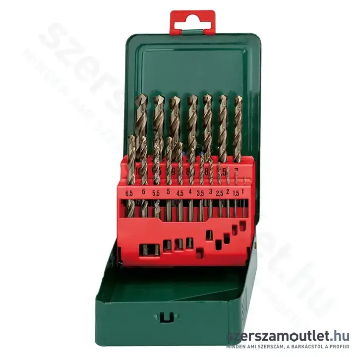 METABO HSS-CO Fémfúró készlet, SP 1-10mm 19db-os (Kobaltos, DIN 338) (627157000)