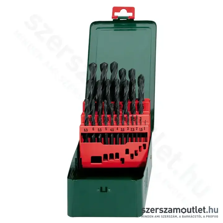 METABO HSS-R Fémfúró készlet, SP 1-13mm 25db-os (hengerelt, DIN 338) (627152000)