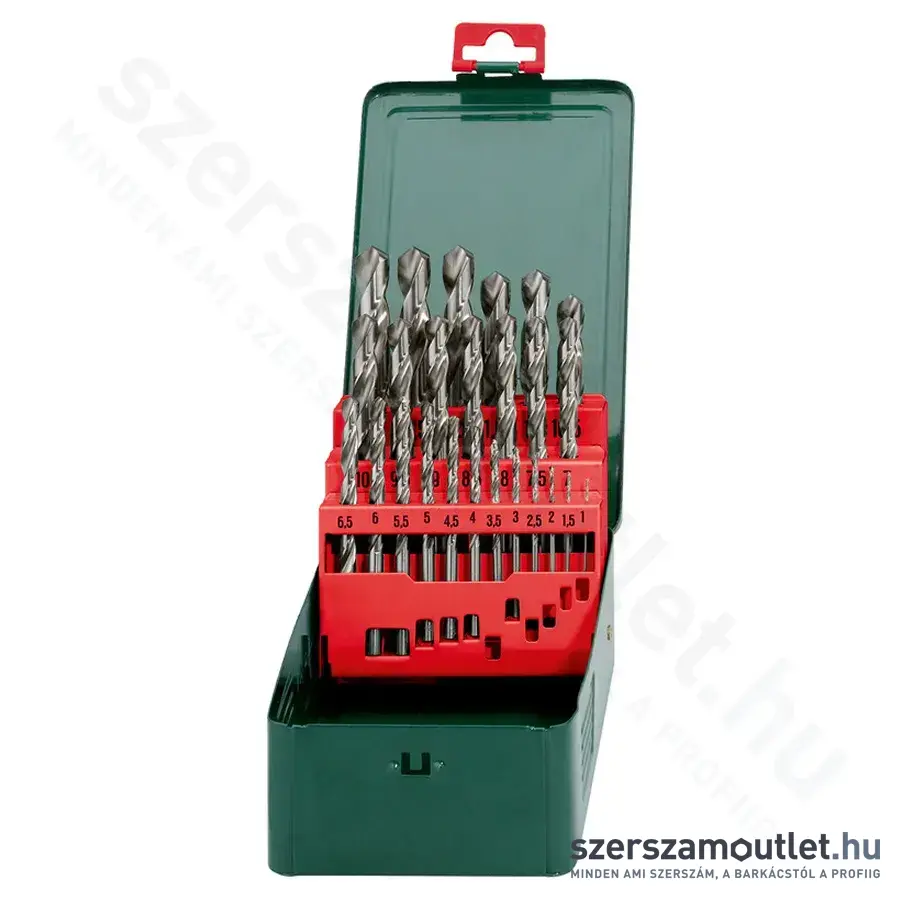 METABO HSS-G Fémfúró készlet, SP 1-13mm 25db-os (köszörült, DIN 338) (627154000)