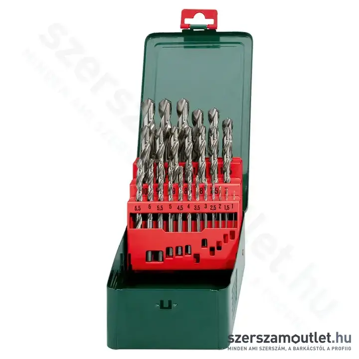 METABO HSS-G Fémfúró készlet, SP 1-13mm 25db-os (köszörült, DIN 338) (627154000)