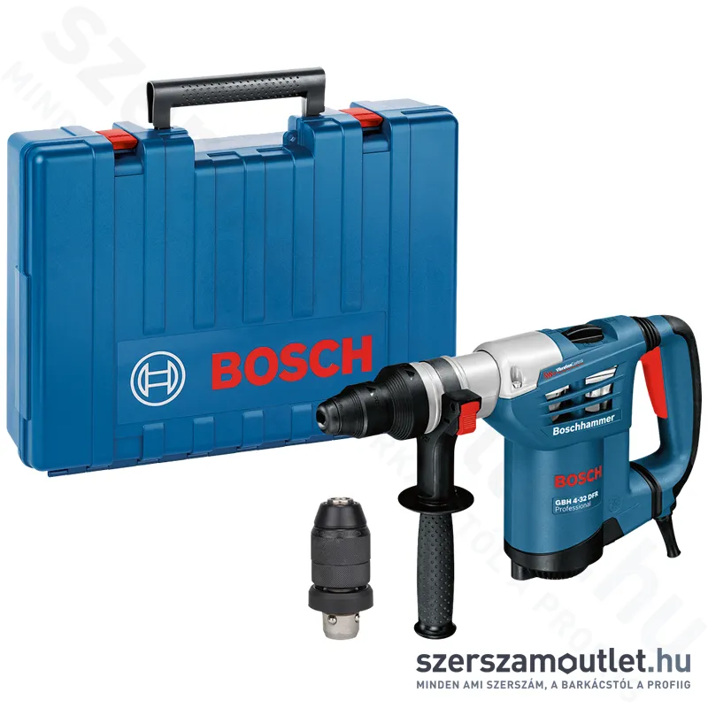 BOSCH GBH 4-32 DFR Fúró-vésőkalapács SDS-Plus, kofferben cseretokmánnyal (900W/4,2J) (0611332101)
