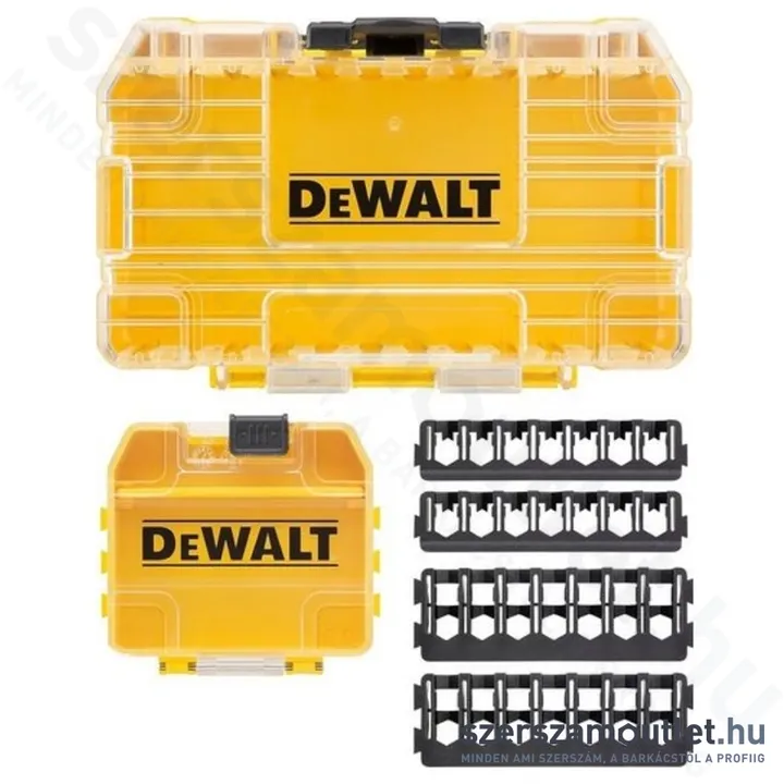 DEWALT Kis TOUGHCASE tároló (üres) bittartóval és 1db tárolóhellyel (DT70801-QZ)