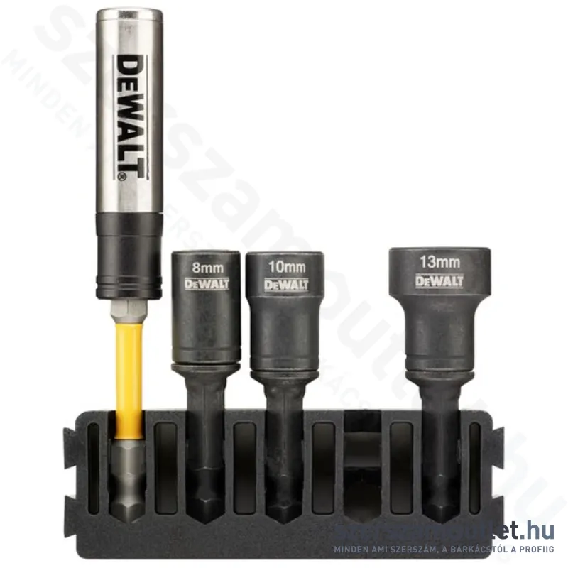 DEWALT TOUGHCASE Bitkészlet hosszú, 8-13mm 3db-os + bittartó (DT70827-QZ)