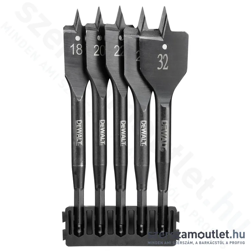 DEWALT TOUGHCASE Lapos fafúrószár készlet 18-32mm 5db-os (DT70832-QZ)
