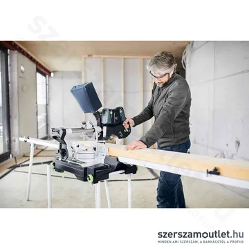 FESTOOL KSC 60 EB 5,0 l-UG-Set Akkus szénkefementes gérvágó (SYS 18V 2x5,0Ah/TCL 6 DUO akku+töltő)