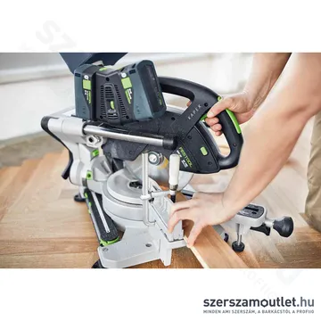 FESTOOL KSC 60 EB 5,0 l-UG-Set Akkus szénkefementes gérvágó (SYS 18V 2x5,0Ah/TCL 6 DUO akku+töltő)